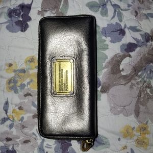 Marc by Marc Jacobs Gunmetal Zipper Wallet